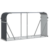 Log Holder Anthracite 180x45x100 cm Galvanised Steel 364564