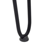 hairpin legs for console tables for Console Table 4 pcs Black 72 cm Solid Steel 4012424