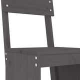 Bar Stools 2 pcs Grey 40x48.5x115.5 cm Solid Wood Pine 825361