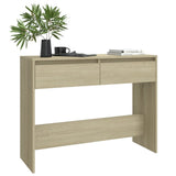 Console Table Sonoma Oak 100x35x76.5 cm Engineered Wood 809839
