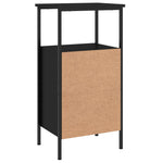 ZNTS Bedside Cabinets 2 pcs Black 41x31x80 cm Engineered Wood 825924