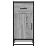 Sideboard Grey Sonoma 35.5x35x76 cm Engineered Wood and Metal 848962