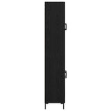 Highboard 2 pcs Black Oak Engineered Wood 3416108