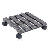 Plant Trolleys 4 pcs Grey 30x30x7,5 cm WPC 3143926