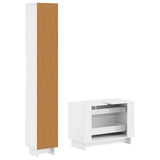 2 Piece Bathroom Cabinet Set EDE High Gloss White 3417499
