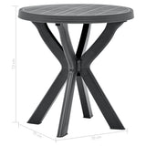 Bistro Table Anthracite 70 cm Plastic 48798