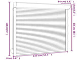 Roller Shutter Manual Anthracite 140 x 150 cm 42047073