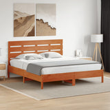 ZNTS Headboard Wax Brown 180 cm Solid Wood Pine 844448