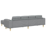 Sofa Set 3 pcs Light grey Fabric 3335112