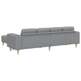 Living Room Couch 3 pcs Light Grey Polyester 3335112