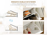 Narrow Shoe Storage with 2 Flip Drawers and Adjustable Shelves Shoe Cabinet Organizer for 12 Pairs T3398P341457