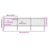 Garden Fence Steel Tough Modern 277667