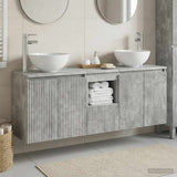 Bathroom Cabinet Set 3 pcs Concrete Grey 49.5 x 41 x 64.5 cm 3405630