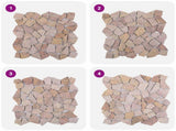 Mosaic Tiles Red 30 x 30 cm Marble 42033529