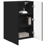 TV Wall Cabinet Black 59.5 x 31 x 80 cm Engineered Wood 892360