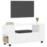 TV Cabinet White 102x34.5x43 cm Engineered Wood 833742