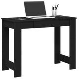 ZNTS Desk Black 100x45x75 cm Engineered Wood 860428