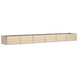 Planter Ivory 480 x 80 x 45 cm Steel 42018096