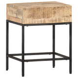 Side Table 40x30x50 cm Solid Rough Mango Wood 320938