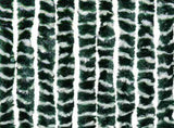 Fly Curtain Green and White 118x220 cm Chenille 4004887