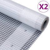 Leno Tarpaulins 2 pcs 260 g/m 4x15 m White 3082833