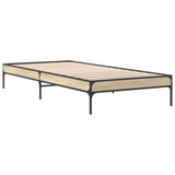 Bed Frame without Mattress Sonoma Oak 100x200 cm 845027