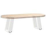 Coffee Table Legs U-Shaped 2 pcs White 30x cm Steel 4012737