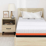 Mattress White and Grey 80 x 200 cm Gel Memory Foam 4106348
