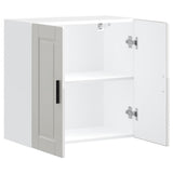 Kitchen Wall Cabinet Porto High Gloss White Engineered Wood 854059