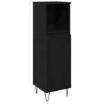 Bathroom Furniture Set 3 pcs Black Oak 30 x 30 x 190 cm 3333097