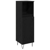 Bathroom Furniture Set 3 pcs Black Oak 30 x 30 x 190 cm 3333097