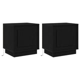 Bedside Cabinet 2 pcs Black 44 x 34.5 x 45 cm Engineered Wood 869565