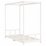 Kids Bed Frame White 90x200 cm Solid Wood Pine 834523