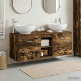 Bathroom Furniture Set 3 pcs Smoked Oak 49.5 x 44.5 x 65 cm 3405903