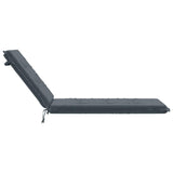Sunlounger Cushion GEMERT 100% Polyester Blue 190 x 60 x 9 cm 947374