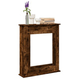 Fireplace Surround Smoked Oak 75x20x87.5 cm Engineered Wood 854584
