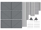 Privacy Screen Anthracite 100 x 50 x 180 cm Steel 868544