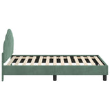 Children's Bed Frame with Headboard Sea Green 80 x 160 cm 42010941