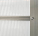 190 x 253 cm Walk-In Polycarbonate Greenhouse - Silver-Tone T3398P377631