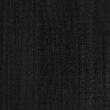 Bed Frame without Mattress Black Solid Wood Small Single 3104092