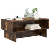 Coffee Table Smoked Oak 80 x 46 x 35 cm Engineered Wood 8000224