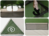 Tunnel Tent Green 366 x 244 x 198 cm Polyester and Steel 42028665