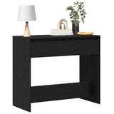 Console Table Black Oak 89x41x76.5 cm Engineered Wood 862081