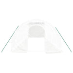 Greenhouse with Steel Frame White 24 m² 8x3x2 m 3188052