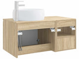 Bathroom Furniture Set 2 pcs Sonoma Oak Engineered Wood 3404096