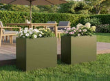 Garden Planter 2 pcs Olive Green 40 x 20 x 50 cm 8005421