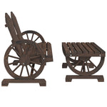 2 Piece Garden Lounge Set Solid Wood Fir 365098