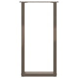 Console Table Legs U-Shaped 2 pcs Natural Steel 38x cm Steel 4013175
