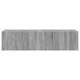 TV Wall Cabinet 2 pcs Grey Sonoma 60 x 31 x 29.5 cm 892202