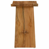 Bathroom Stool Brown 50 x 29.5 x 50.5 cm Solid Teak Wood 42015925